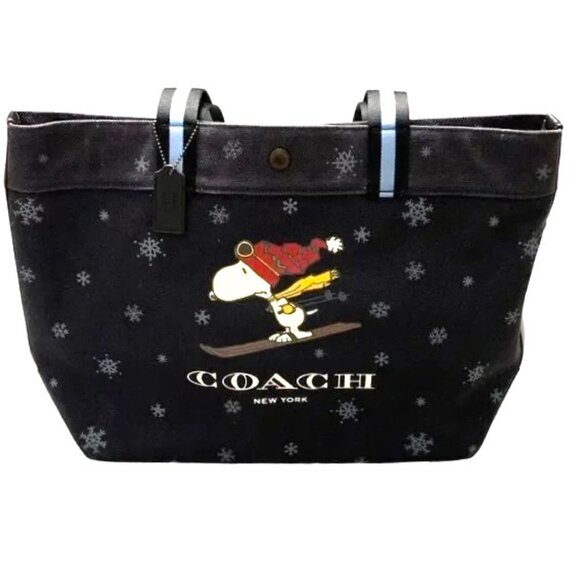 NWT Limited Edition - COACH x Peanuts Snoopy Ski Tote - COACH #CE632 - Picture 8 of 15